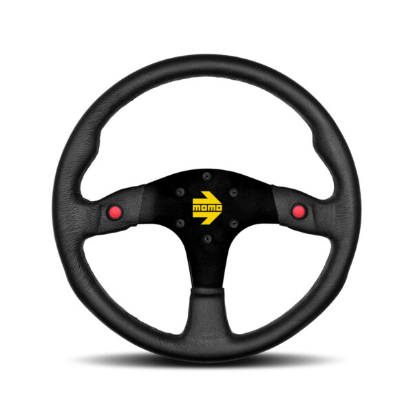 MOMO MOD.80 – BLACK LEATHER 350mm STEERING WHEEL