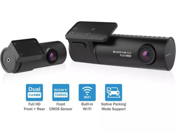 BLACKVUE DR590X-2CH 1080P DUAL-LENS FRONT & REAR DASHCAM WITH WI-FI