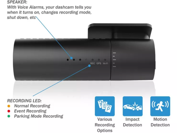 BLACKVUE DR590X-2CH 1080P DUAL-LENS FRONT & REAR DASHCAM WITH WI-FI