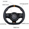 Jaguar F-type Style Customisable Steering Wheel