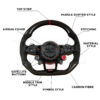 Audi R8/TT Style Customisable Steering Wheel (Fits 2010+ All Models)