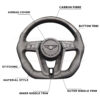 Bentley Style Customisable Steering Wheel