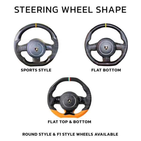 Lamborghini Gallardo Style Customisable Steering Wheel