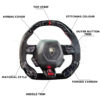 Lamborghini Huracán Style Customisable Steering Wheel