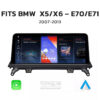 BMW X5 & X6 – E70 & E71 ANDROID 13 | MULTIMEDIA HD IPS TOUCHSCREEN DISPLAY + BUILT-IN WIRELESS CARPLAY & ANDROID AUTO 10.25″/ 12.3″ – Fits: 2007 – 2013 (LHD & RHD)