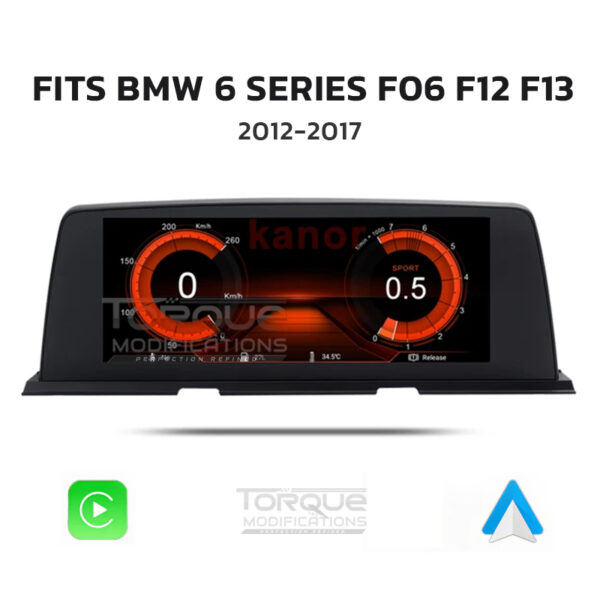 BMW 6 SERIES (F06, F12, F13) ANDROID 13 | MULTIMEDIA HD IPS TOUCHSCREEN DISPLAY + BUILT-IN WIRELESS CARPLAY & ANDROID AUTO 10.25″/12.3″ – Fits: 2012 – 2017 (LHD & RHD)