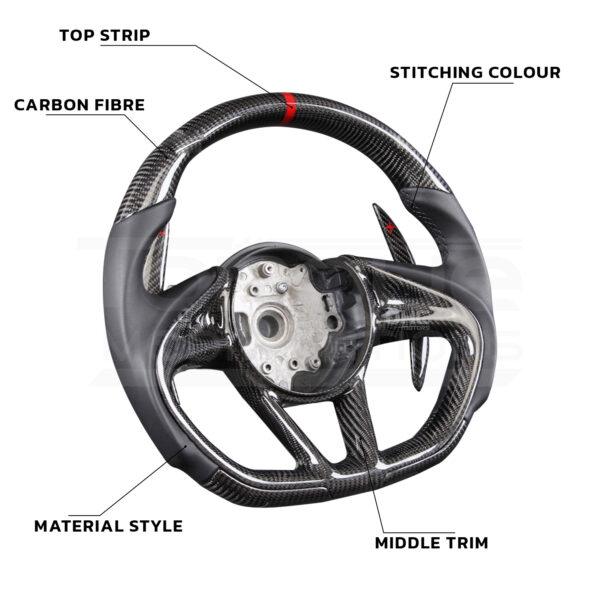 McLaren 720s Style Customisable Steering Wheel