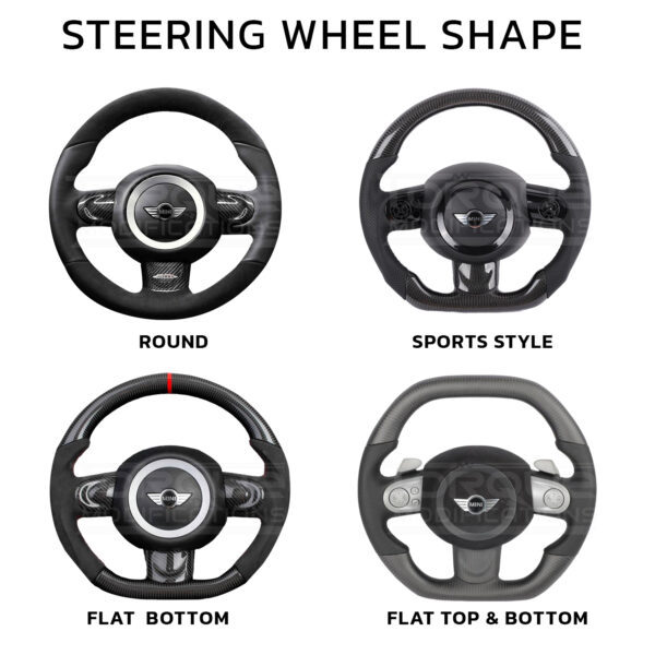 Mini Cooper 2nd Gen Style Customisable Steering Wheel