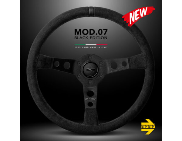 MOMO MOD.07 BLACK EDITION STEERING WHEEL