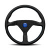 MOMO MONTECARLO BLACK LEATHER 320mm STEERING WHEEL