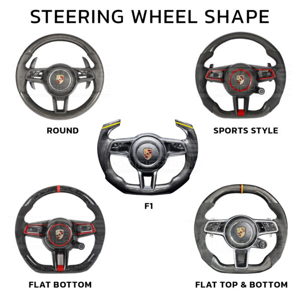 Porsche 911 992 Style Customisable Steering Wheel