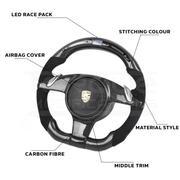 Porsche Cayenne 2011 – 2014 Style Customisable Steering Wheel