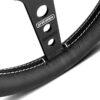 MOMO PROTOTIPO – BLACK LEATHER BLACK SPOKES STEERING WHEEL