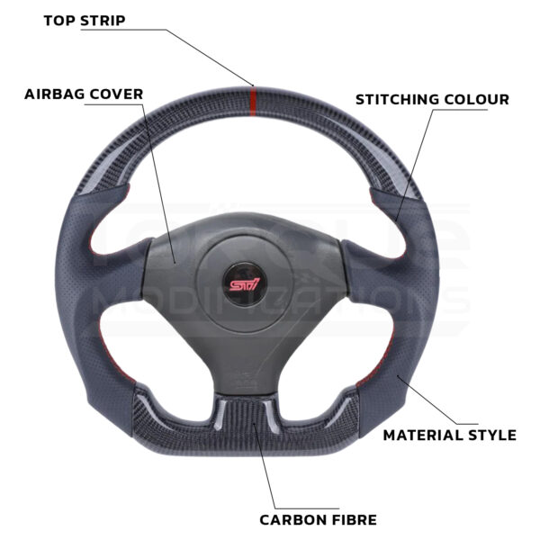 Subaru Impreza WRX Style Customisable Steering Wheel