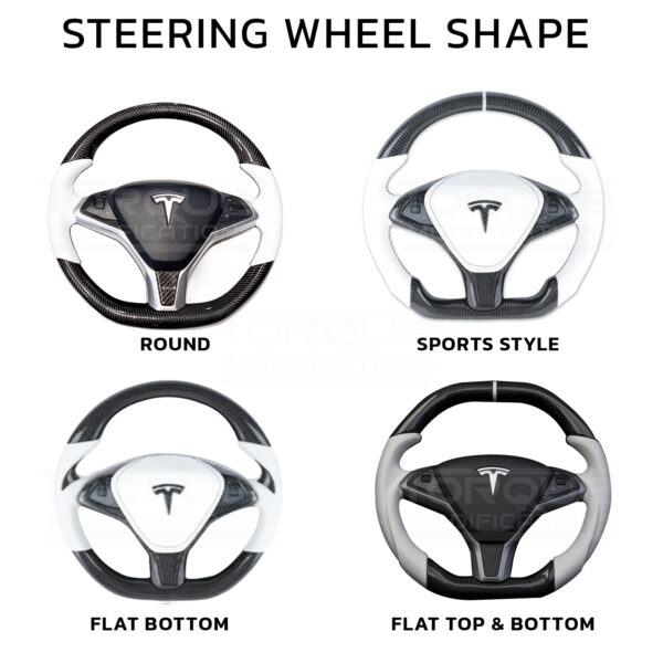 Tesla Model S Style Customisable Steering Wheel