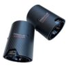 2 x BMW M STYLE MATTE CARBON BLACK Exhaust Tips M140i M240i M135i M235i